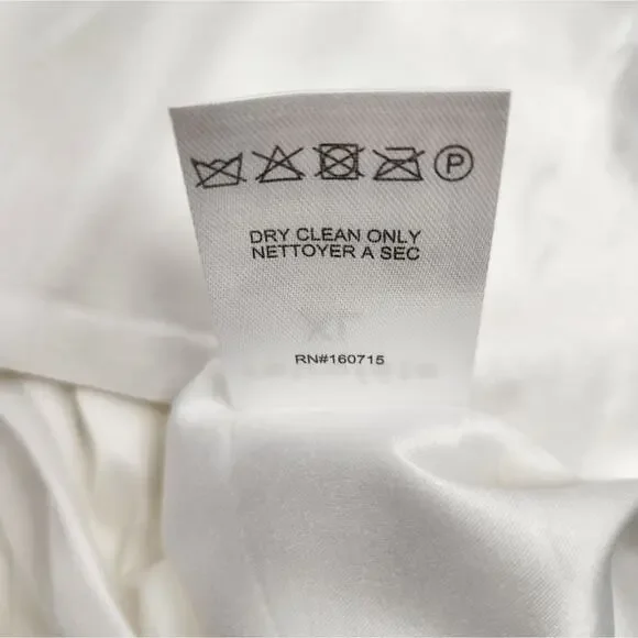 Retrofete Saige Double Breasted Blazer in Ivory Size XL NWT Satin Gold Button - Picture 14 of 14